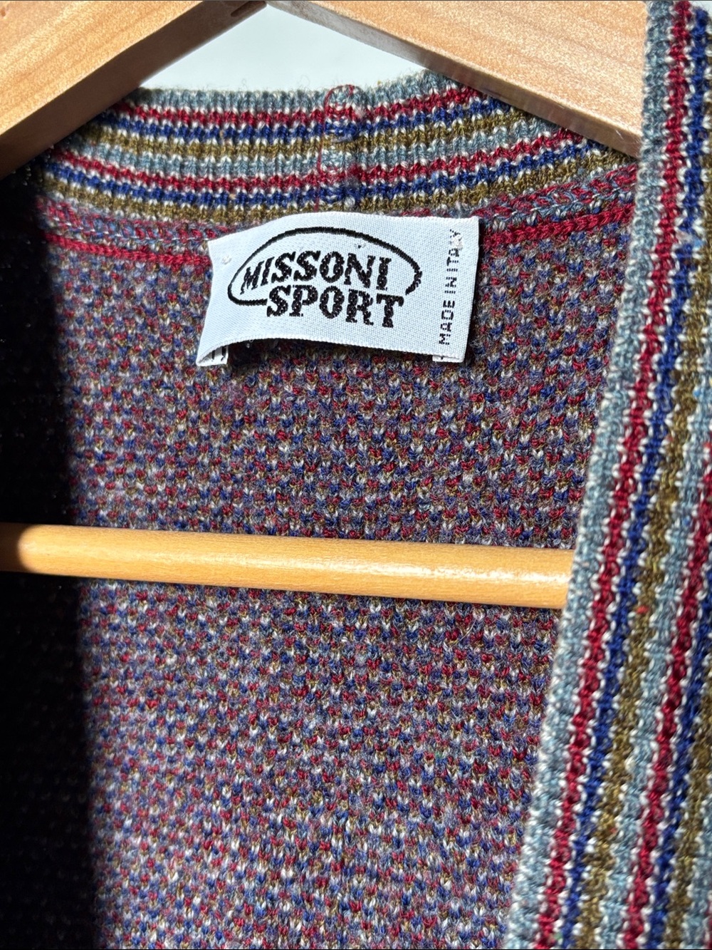Missoni Sport Vest Multicolor Patterned Knit Made in Italy Size 44 - Picture 2 of 9
